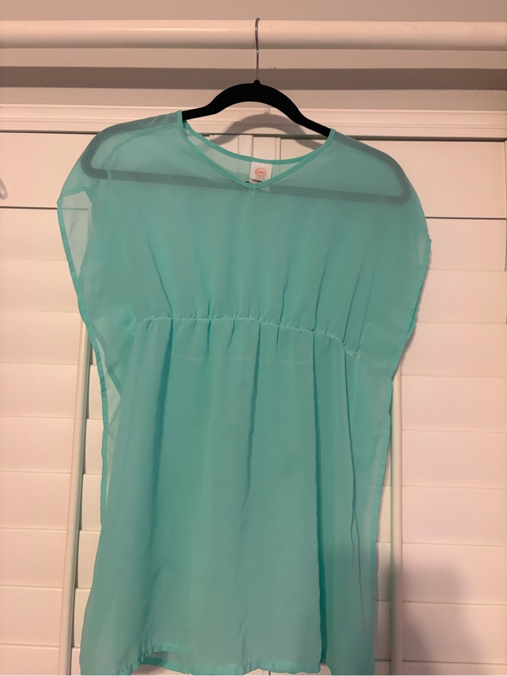 wonder nation Mint Green Sheer Swim Coverup